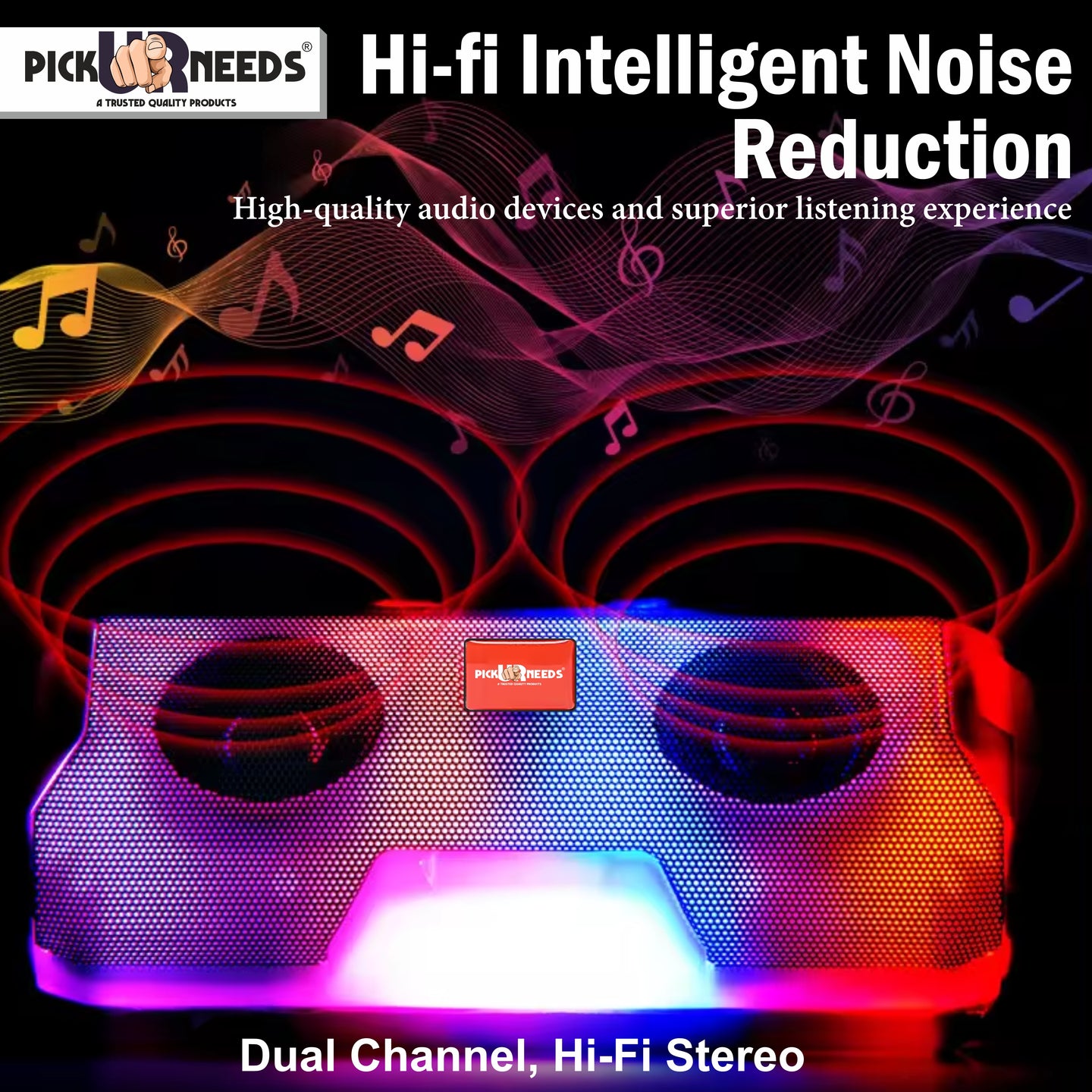 Pick Ur Needs  Rechargeable Mini Portable Wireless Bluetooth Super Bass Speaker With HD Audio 10 W Bluetooth Speaker (Green, Stereo Channel)